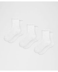 lululemon - Lettuce Edge Quarter Socks - Lyst