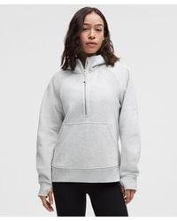 lululemon - – Scuba Oversized Half-Zip Hoodie Long – Color Light/ – Size 6 - Lyst
