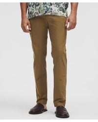 lululemon - Abc Classic-fit Trousers Utilitech - 34" - Color Brown - Size 30 - Lyst