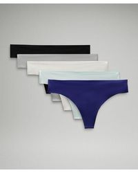 lululemon - Invisiwear Mid-rise Thong Underwear 5 Pack - Lyst