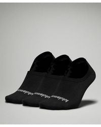 lululemon - Daily Stride Comfort No-show Socks 3 Pack - Color Black - Size L - Lyst