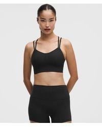 lululemon - – Like A Cloud Ribbed Longline Sports Bra Light Support, B/C Cup – – Size 14 - Lyst