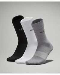 lululemon - Daily Stride Comfort Crew Socks 3 Pack - Lyst