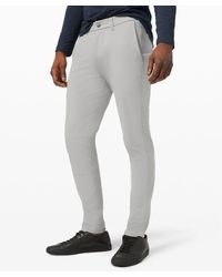 lululemon - Commission Slim-fit Trousers Warpstreme - 34" - Color Silver/grey - Size 36 - Lyst