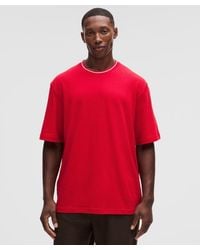 lululemon - – -Knit Jersey Short-Sleeve Shirt – /Neon – Size Large - Lyst