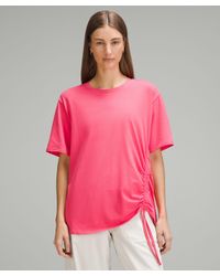 lululemon - Side-cinch Cotton T-shirt - Lyst