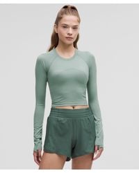 lululemon - Swiftly Tech Cropped Long-Sleeve Shirt 2 - Lyst