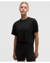lululemon - – All-Sport Tie-Front Short-Sleeve Shirt – – Size Large - Lyst