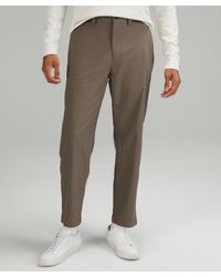 lululemon - Relaxed-tapered Smooth Twill Trousers Cropped - Color Brown - Size 31 - Lyst