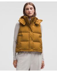 lululemon - – Wunder Puff 644-Down-Fill Cropped Vest – – Size 4 - Lyst