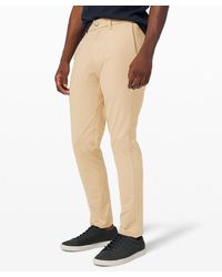 lululemon - Commission Slim-fit Trousers 34"l Warpstreme - Color Khaki - Size 28 - Lyst