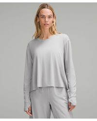 lululemon - Modal Relaxed-fit Lounge Long-sleeve Shirt - Lyst