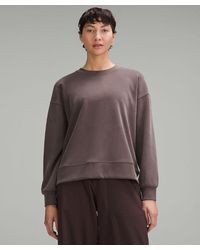 lululemon - Softstreme Perfectly Oversized Crew Sweaterneck Pullover - Color Brown - Size 0 - Lyst