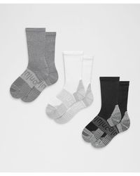 lululemon - – Power Stride Cushion Crew Socks 3 Pack – – Size Large - Lyst