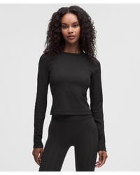 lululemon - – Little Ribbed Long-Sleeve Tee – – Size Large - Lyst