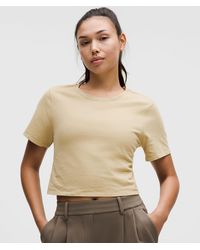 lululemon - Tie-Hem Heavyweight Cotton T-Shirt - Lyst