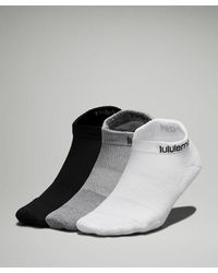 lululemon - Daily Stride Comfort Low-ankle Socks 3 Pack - Color White/grey/black - Size L - Lyst