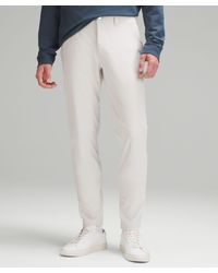 lululemon - Abc Slim-fit Trousers 32"l Warpstreme - Color White - Size 34 - Lyst