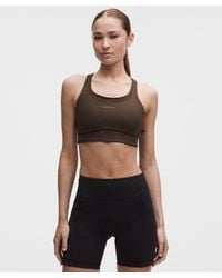 lululemon - – Energy Longline Sports Bra With Storage Evolve Medium Support, B/C Cup – – Size Large - Lyst