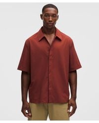 lululemon - – Unshaken Short-Sleeve Collared Shirt – Size Large - Lyst