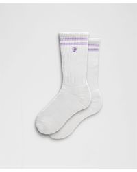 lululemon - – Daily Essential Crew Socks Stripe – – - Lyst