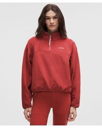 lululemon - Tumbled Fleece Half-Zip Jacket - Lyst