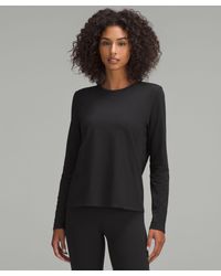lululemon - – Organic Cotton Crewneck Long-Sleeve Shirt – – - Lyst