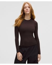 lululemon - Wundermost Ultra-Soft Nulu Crewneck Long-Sleeve Shirt - Lyst