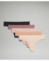lululemon - – Underease Mid-Rise Thong Underwear 5 Pack – // – - Lyst