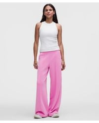 lululemon - – Softstreme Pintuck High-Rise Wide-Leg Pants Regular – – Size Large - Lyst