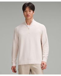 lululemon - – Textured Knit Half-Zip Sweater – – - Lyst
