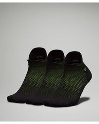 lululemon - Macropillow Tab Running Socks Medium Cushioning 3 Pack - Color Black/yellow/neon - Size L - Lyst