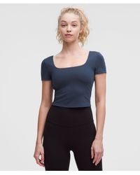lululemon - Wunder Under Smoothcover Square-Neck T-Shirt - Lyst