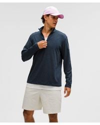 lululemon - – Soft Jersey Half Zip Long-Sleeve Top – – Size Small - Lyst