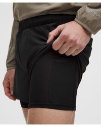 lululemon - Mile Maker Ripstop Lined Short 4" - Lyst