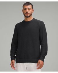 lululemon - Textured Knit Crewneck Sweater - Color Black/grey - Size L - Lyst