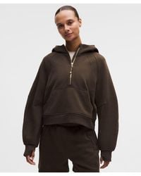 lululemon - – Scuba Oversized Half-Zip Hoodie – – Size 6 - Lyst