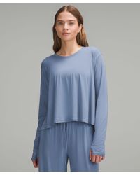 lululemon - Modal Relaxed-fit Lounge Long-sleeve Shirt - Lyst