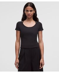 lululemon - Hold Tight Micro-Rib Cross-Back T-Shirt - Lyst