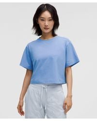 lululemon - All Yours Organic Cotton Cropped T-Shirt - Lyst