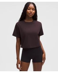 lululemon - All Yours Organic Cotton Cropped T-Shirt - Lyst