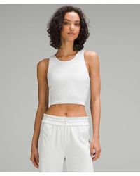 lululemon - Ribbed Softstreme Cropped Tank Top - Lyst