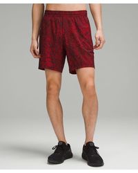lululemon - Lunar New Year Pace Breaker Linerless Shorts - 7" - Color Red - Size L - Lyst
