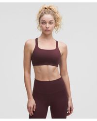 lululemon - Ultralu Square-Neck Workout Bra Medium Support, B/C Cup - Lyst