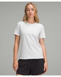 lululemon - Organic Cotton Straight-Hem Crewneck T-Shirt - Lyst