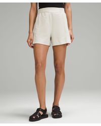 lululemon - Stretch Woven Relaxed-fit High-rise Shorts - 4" - Color White - Size Xl - Lyst