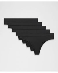lululemon - – Underease Mid-Rise Thong Underwear 5 Pack – – Size Large - Lyst