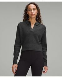 lululemon - Collared Merino Wool-blend Sweater - Lyst