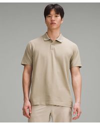 lululemon - – Classic-Fit Pique Short-Sleeve Polo Shirt – Color Khaki – - Lyst