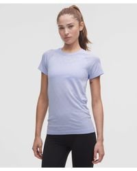 lululemon - – Swiftly Tech Short-Sleeve Shirt 2.4 Hip Length – – Size 4 - Lyst